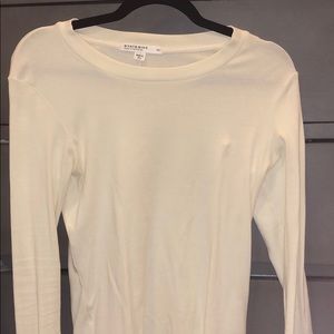 Stateside ivory long sleeve shirt